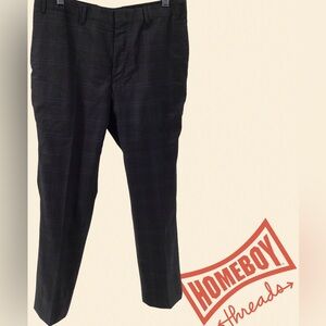 DKNY Black Plaid Pants